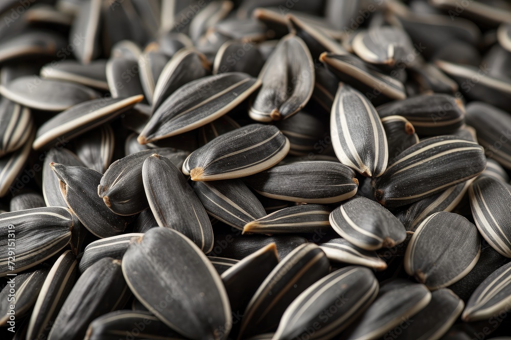 Sunflower seeds texture background. Generative AI Sunflower seeds texture background. Generative AI