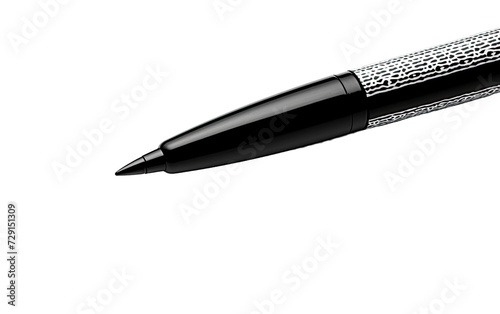 Black Sharpie on a White or Clear Surface PNG Transparent Background photo