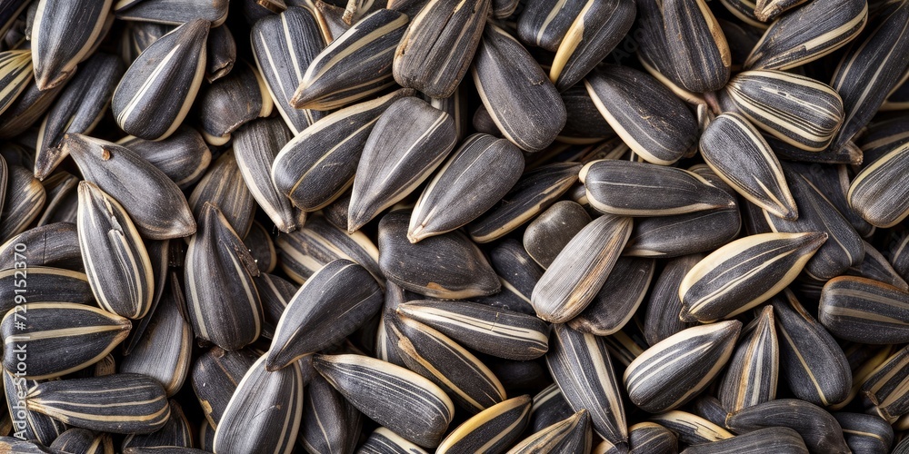Sunflower seeds texture background. Generative AI Sunflower seeds texture background. Generative AI