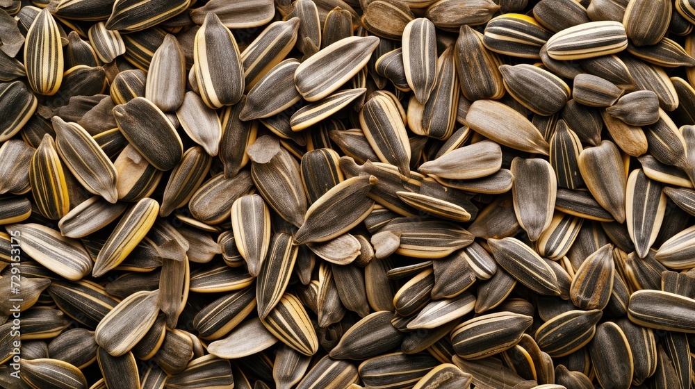 Sunflower seeds texture background. Generative AI Sunflower seeds texture background. Generative AI