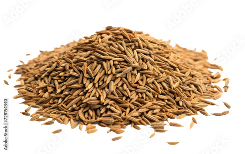 Cumin Seeds on a White or Clear Surface PNG Transparent Background