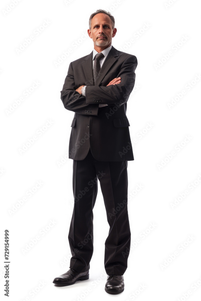 man wearing Business attire, standing, white background man wearing Business attire, standing, white background