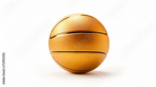 A gold basketball