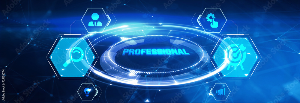Business Concept. Professional Development. 3d illustration Business Concept. Professional Development. 3d illustration