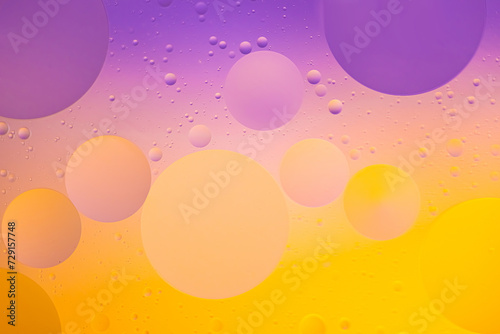 Golden Purple Oil Drop Background