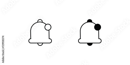 notification icon with white background vector stock illustration
