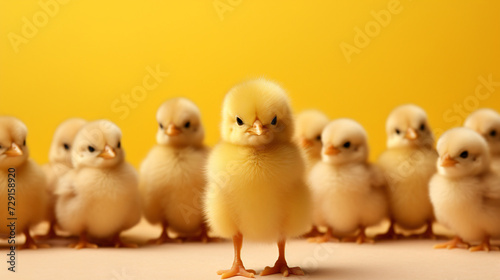 A small yellow chick