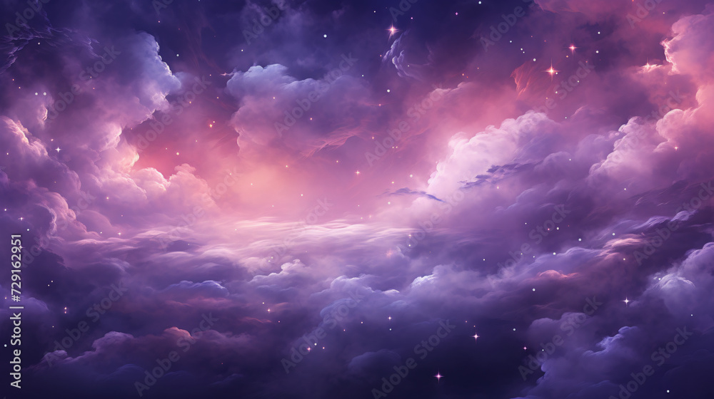 A purple and pink space backdrop