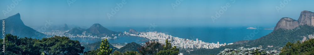 Panoramic View of Rio de Janeiro from a High Vantage Point