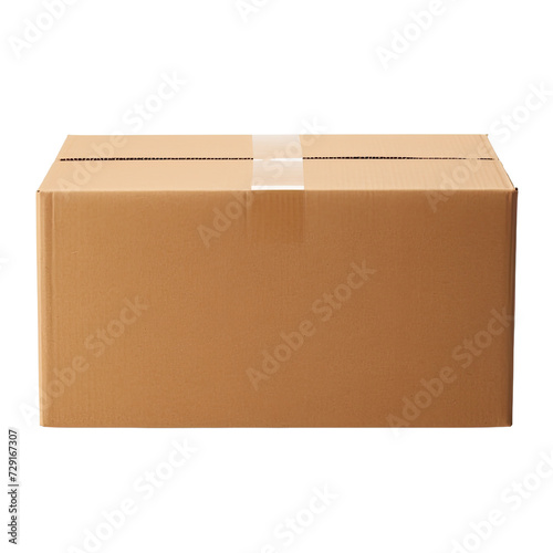 Cardboard box on transparent background © posterpalette