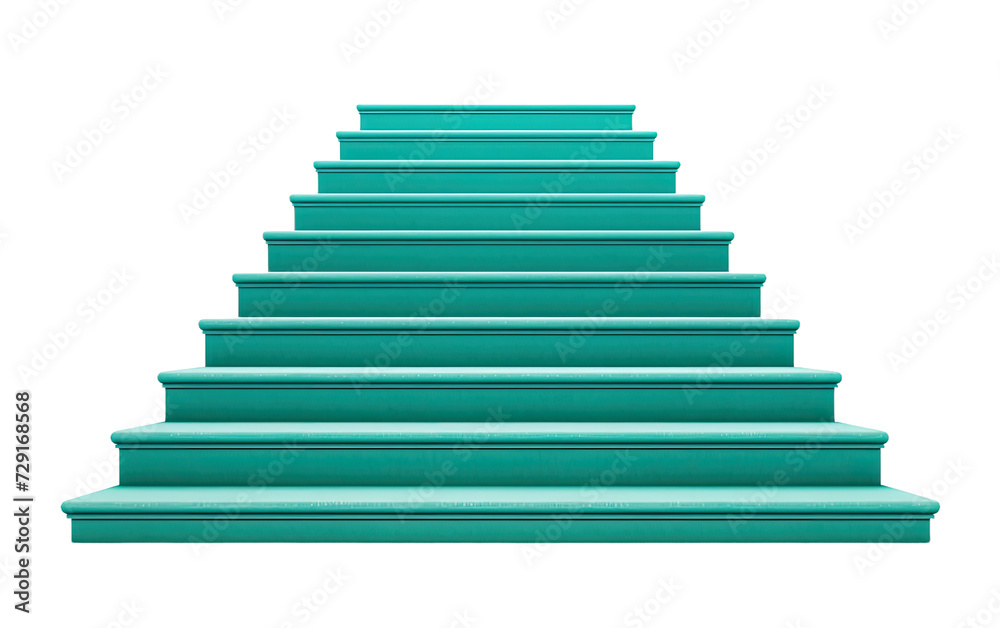 Teal Stairs on a White or Clear Surface PNG Transparent Background Teal Stairs on a White or Clear Surface PNG Transparent Background