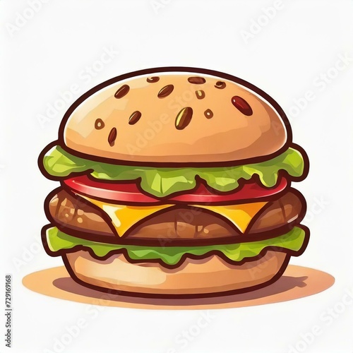 Illustration vector graphic of ute burger cartoon vector icon illustration