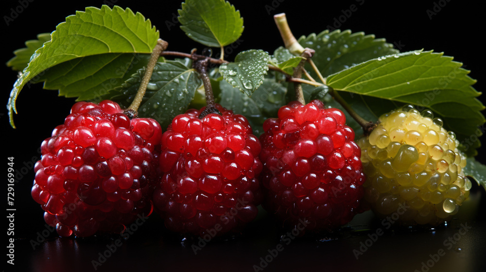 Macro photography of a ripening fruit Macro photography of a ripening fruit