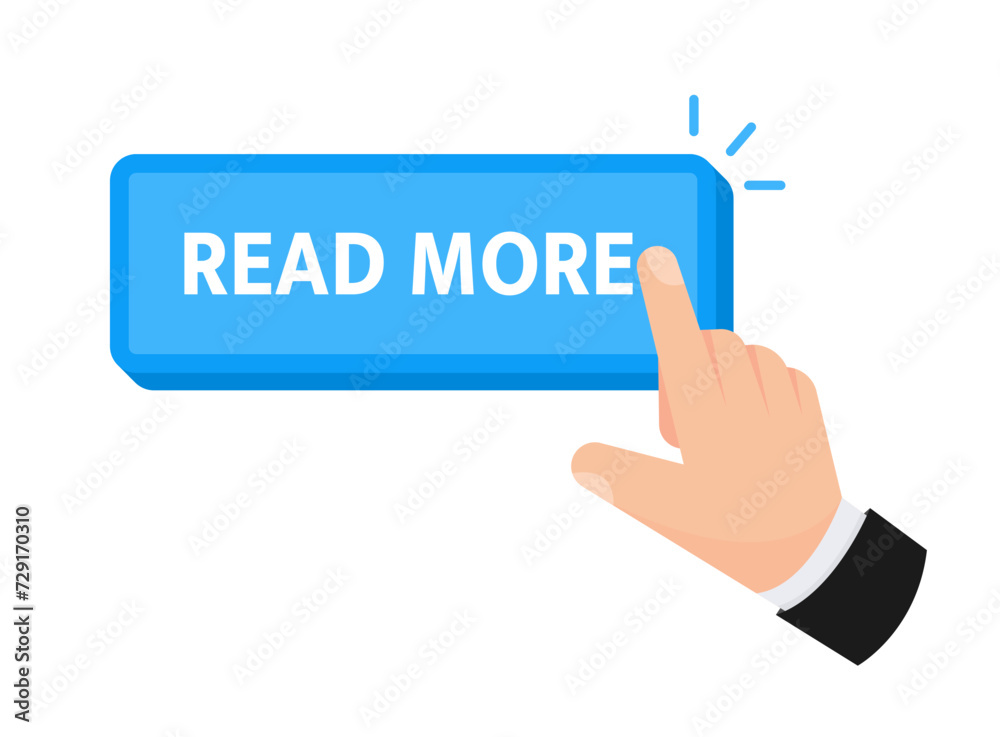 Read more Button with pointer clicking. Web button. Finger Pressing. Click to Upgrade Concept. Vector illustration Read more Button with pointer clicking. Web button. Finger Pressing. Click to Upgrade Concept. Vector illustration