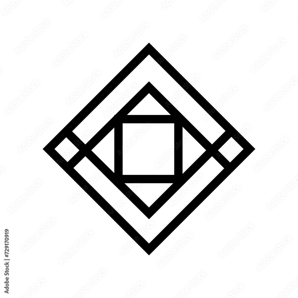 Geometric Pattern icon vector. Geometric figure illustration sign. Coasters Stencil symbol or logo. Geometric Pattern icon vector. Geometric figure illustration sign. Coasters Stencil symbol or logo.