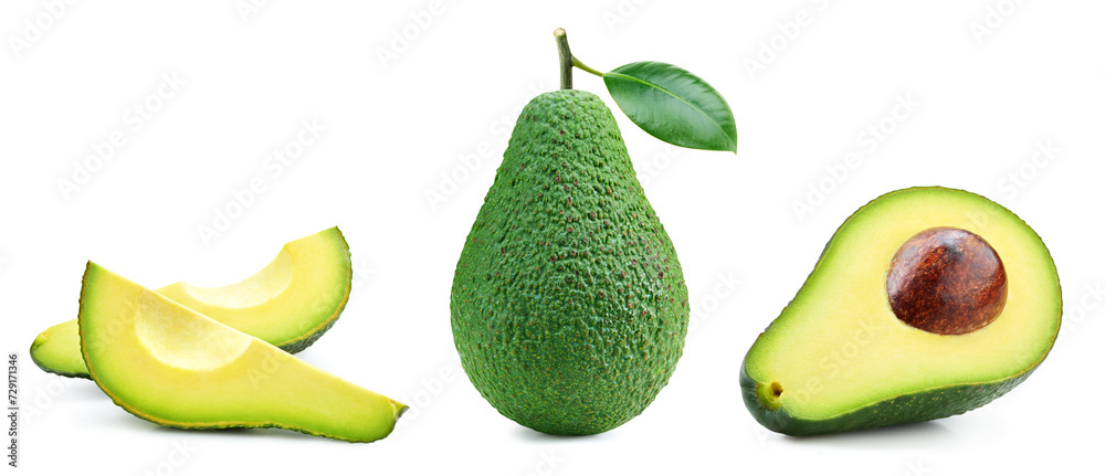 Fresh organic avocado isolated Fresh organic avocado isolated