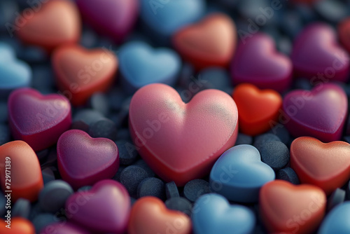Colorful Heart Pills