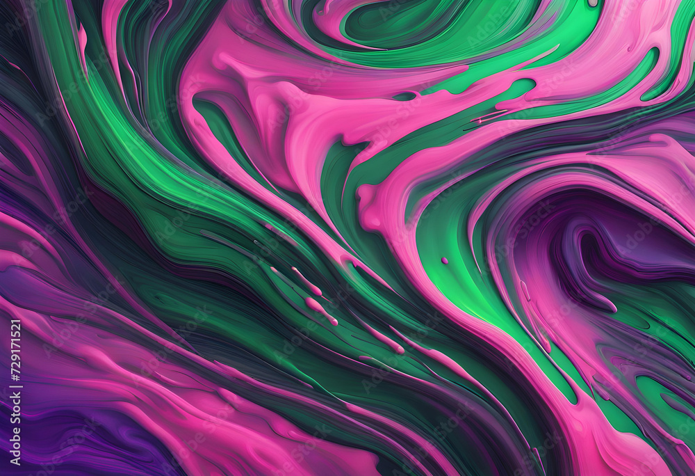 Cyberpunk abstract background of flowing green, Cyberpunk abstract background of flowing green,