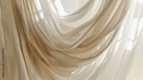 Elegant satin or silk fabric with a smooth and soft texture, creating a luxurious and refined background with a focus on material and design