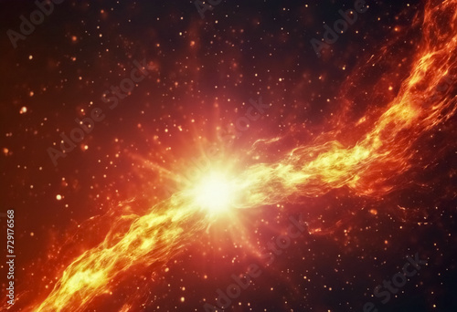 Fulmine Solare- Eruzione di Energia e Luce nell'Immensità Cosmica photo
