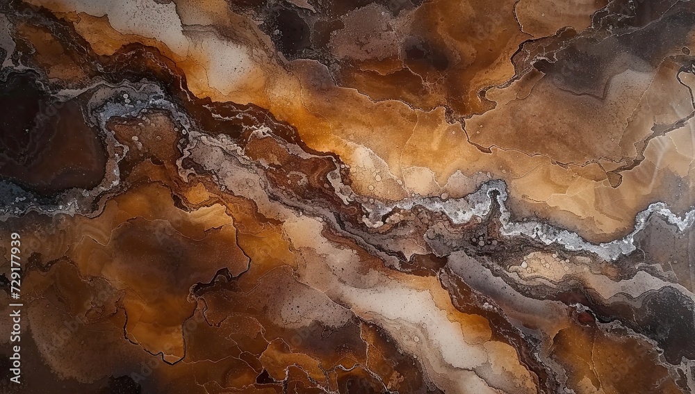 Elegant brown marble background with captivating abstract pattern beauty of natural stone textured surface blending shades of orange and yellow creates modern and artistic wallpaper design Elegant brown marble background with captivating abstract pattern beauty of natural stone textured surface blending shades of orange and yellow creates modern and artistic wallpaper design
