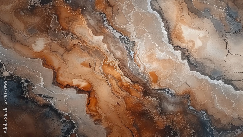 Elegant brown marble background with captivating abstract pattern beauty of natural stone textured surface blending shades of orange and yellow creates modern and artistic wallpaper design Elegant brown marble background with captivating abstract pattern beauty of natural stone textured surface blending shades of orange and yellow creates modern and artistic wallpaper design