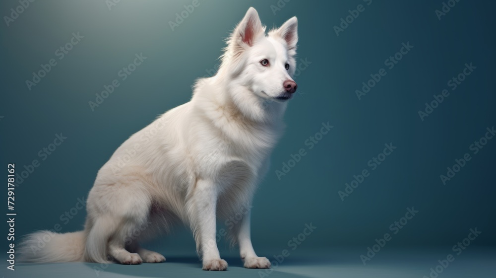 Cute Dog portrait studio shoot Studio background: Copy space Cute Dog portrait studio shoot Studio background: Copy space