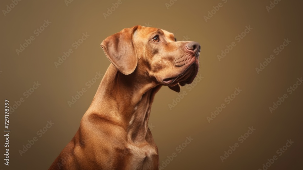 Cute Dog portrait studio shoot Studio background: Copy space Cute Dog portrait studio shoot Studio background: Copy space