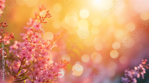 Bright spring easter sunrise background