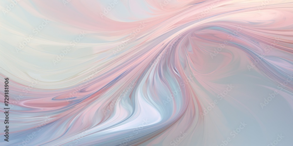 Obraz premium abstract pastel light pink, cream and light blue background with waves, wallpaper, digital background,
