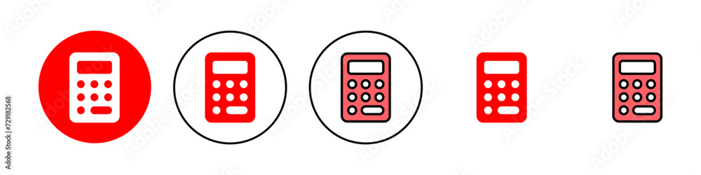Calculator icon set illustration. Accounting calculator sign and symbol. Calculator icon set illustration. Accounting calculator sign and symbol.