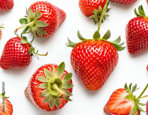 strawberry isolated on white