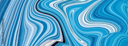 abstract blue marble swirl shape line motion background