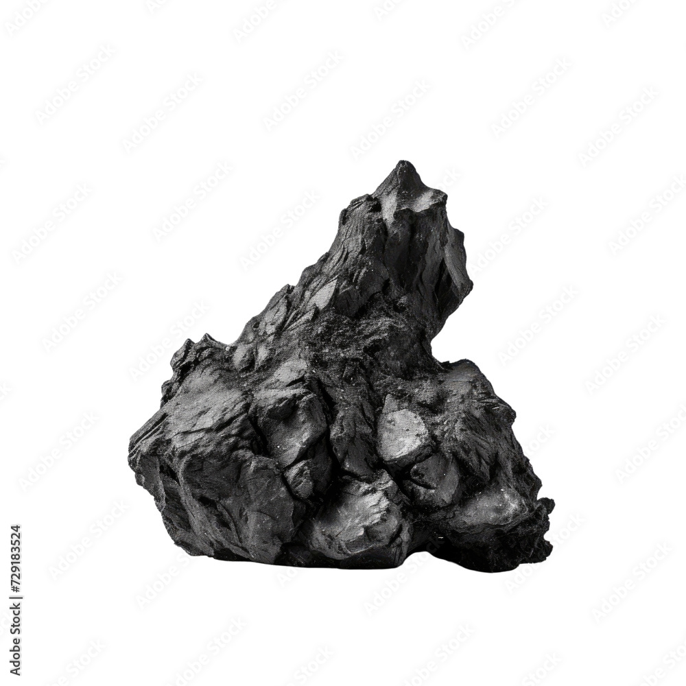 Obraz premium Charcoal on transparent background