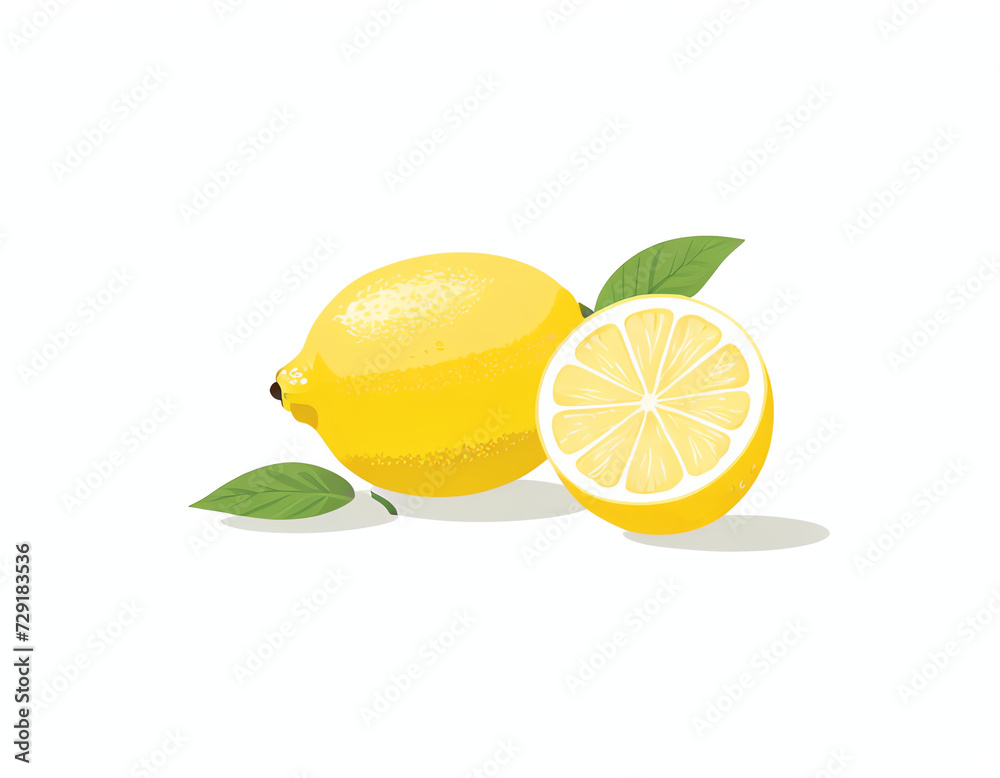 lemon isolated on white lemon isolated on white