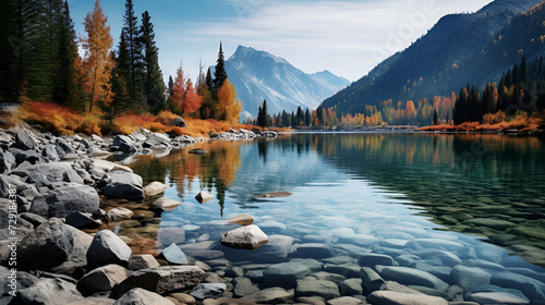 lake in the morning,,
lake in the mountains 3d wallpaper  #729184387