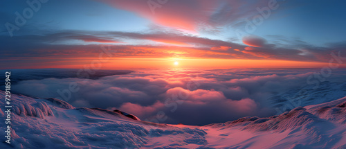 sunrise time above the clouds © NaLan