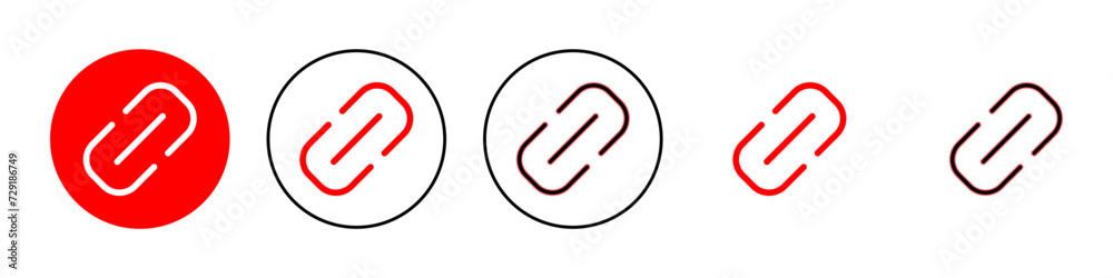 Link icon set illustration. Hyperlink chain sign and symbol Link icon set illustration. Hyperlink chain sign and symbol