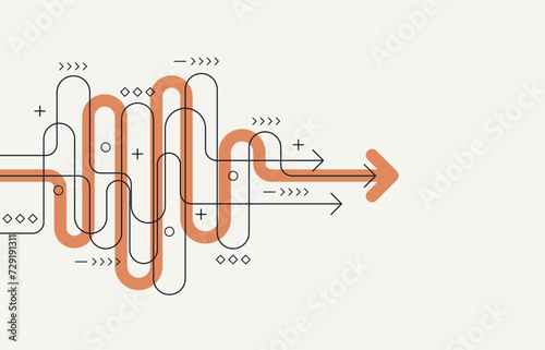 Abstract arrow direction. Technology background. High speed. Hi-tech