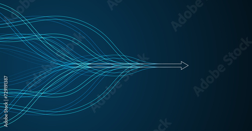 Abstract arrow direction. Technology background. High speed. Hi-tech