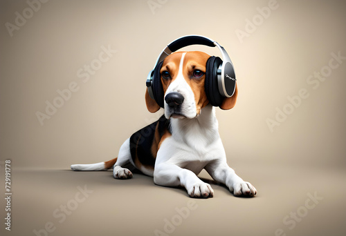 3d image of a beagle dog photo