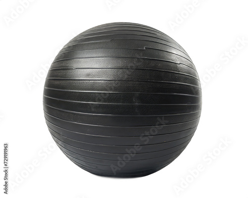 Black and white sphere isolated on white png transparent background