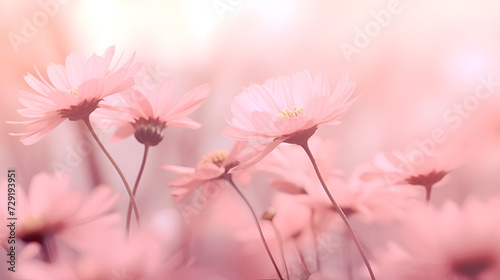 pink cosmos flower 3d wallpaper,, pink cosmos flower background © january