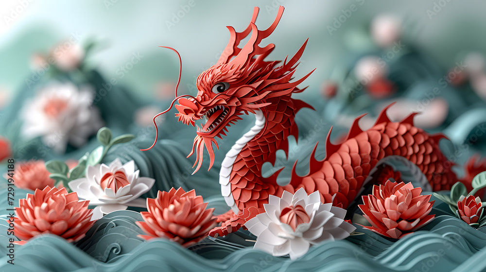 Chinese dragon. Exquisite detail. Paper chinese dragons. Happy chinese new year. The year of the dragon. Red dragon. Delicate details. Chinese dragon. Exquisite detail. Paper chinese dragons. Happy chinese new year. The year of the dragon. Red dragon. Delicate details.