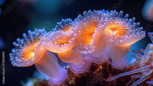 coral polyps on the ocean floor © PNG