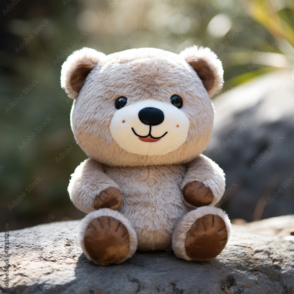 A Bear Toy Made of Plastic Generative AI A Bear Toy Made of Plastic Generative AI