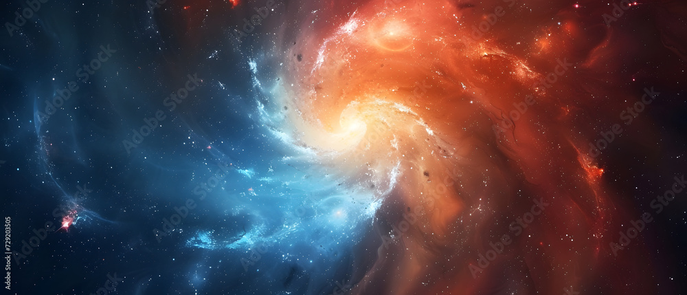 Mystical beautiful space. Unforgettable diverse space background , Spiral galaxy in deep space - obrazy, fototapety, plakaty 