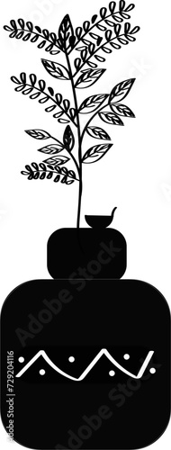Hindu Icon Black Vector Stock Photo