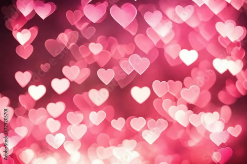 pink background with hearts © faisal