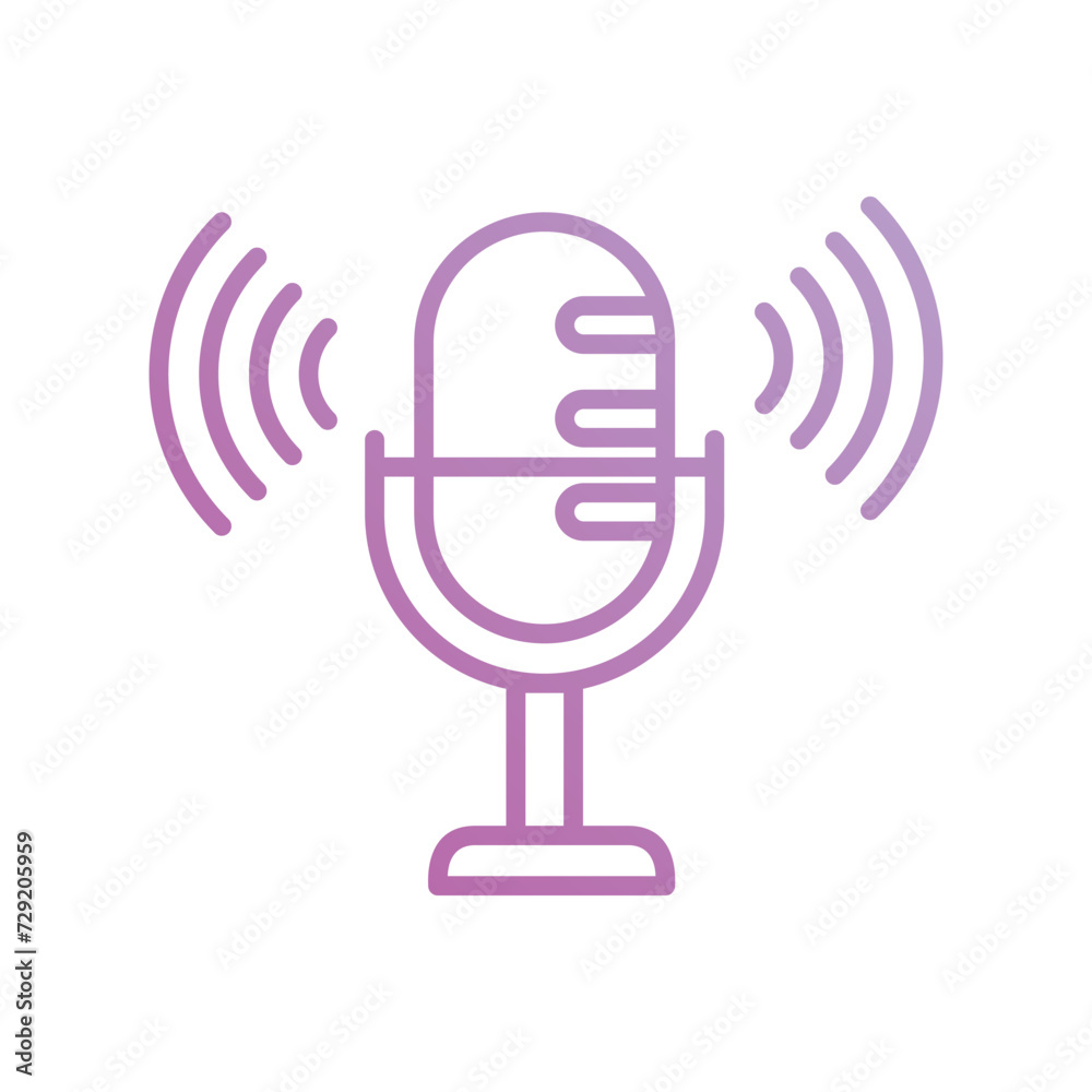 voice recording icon with white background vector stock illustration voice recording icon with white background vector stock illustration